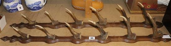Pair of horn gun racks